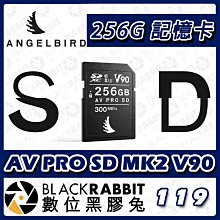 數位黑膠兔【 ANGELBIRD AV PRO SD MK2 V90 記憶卡 256GB 】讀280 寫160 公司貨