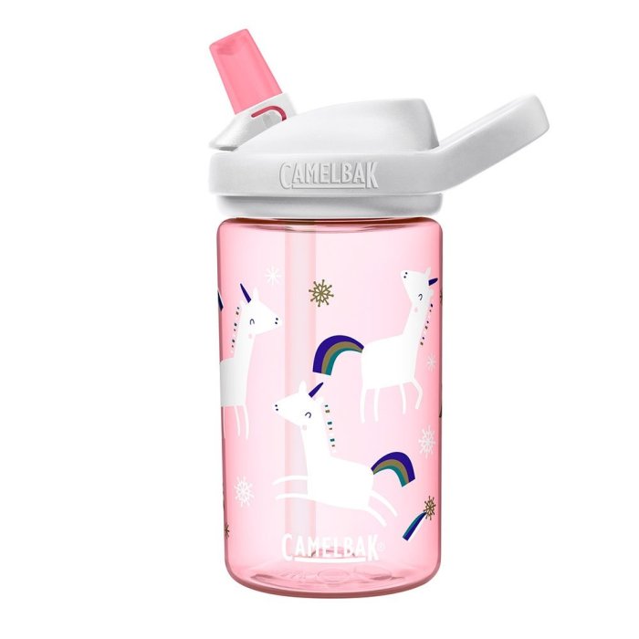 【Camelbak】《送防塵蓋》eddy【兒童】吸管運動水瓶【雪花獨角獸】400ml 小孩水壺單車水壺公司貨 RENEW