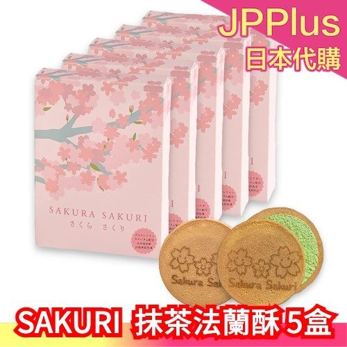 日本 SAKURA SAKURI 抹茶法蘭酥 5盒 送禮 櫻花 可愛 抹茶 法蘭酥 高級抹茶 ❤JP