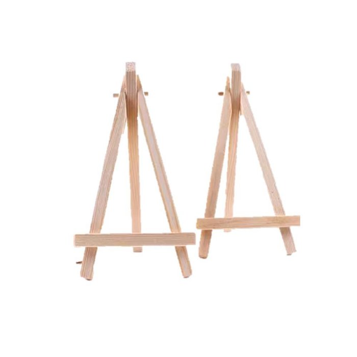 【A-ONE 匯旺】9x16 cm實木畫架 三角畫架 桌上型畫架 迷你畫架 木質展示架 手機支架 三腳架名片架 實木畫架