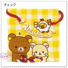 小花花日本精品♥Hello Kitty Rilakkuma 懶懶熊輕鬆熊拉拉熊小雞煎蛋束口袋縮口袋相機袋