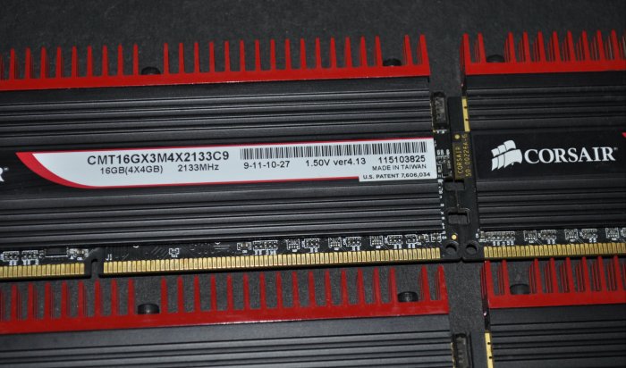 Corsair海盜船 Dominator-GT DDR3-2133 4Gx4=16G 同廠牌 同顆粒 同週期 雙/四通道