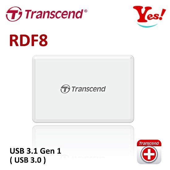 【Yes❗️公司貨】創見 Transcend MicroSD SD CF 卡 RDF8-黑/白 USB 3.0 讀卡