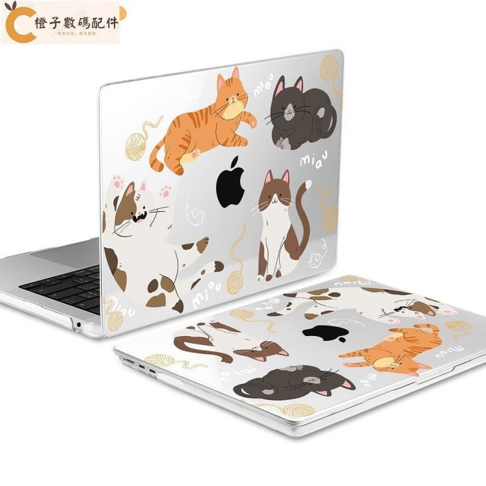 可愛 動物系列 Macbook Air Pro 11 12 13 16吋A2681 2022 M1 M2 光面透明 外殼
