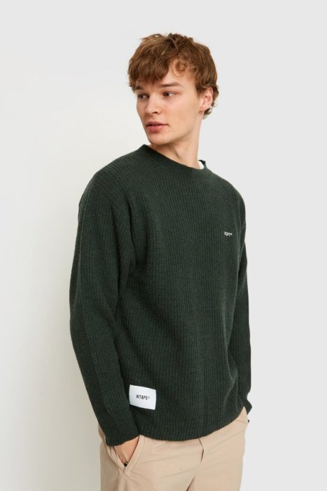 wtaps 19aw WAFFLE / SWEATER. WOOL-