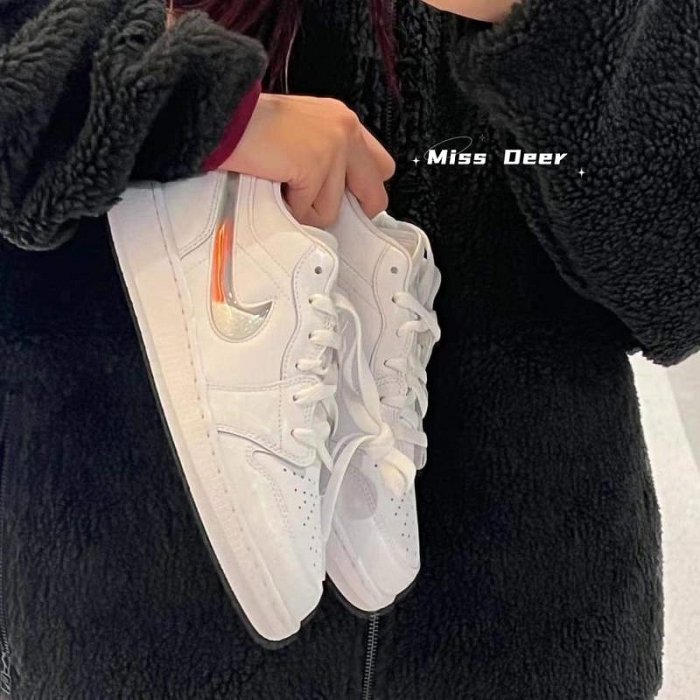 Nike Air Jordan 1 low 星空流沙 低筒 喬丹 復古 休閒鞋 白色 FQ9112100