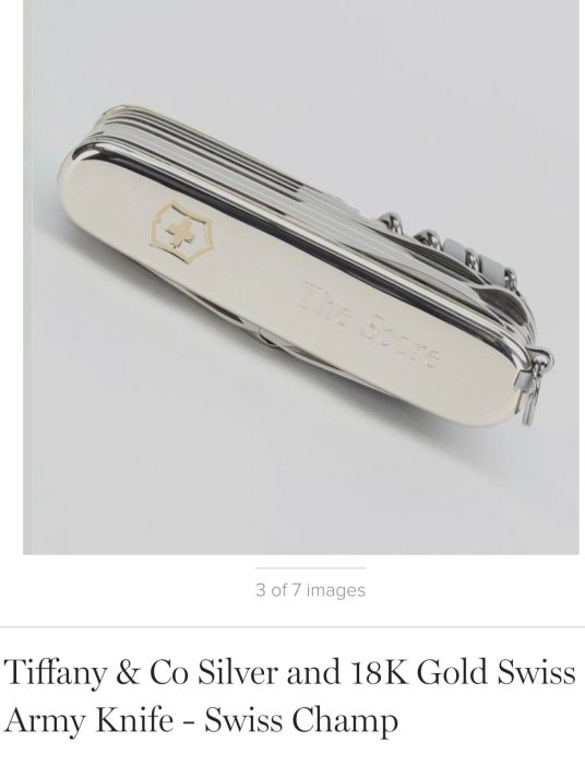 Tiffany swiss army on sale knife