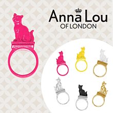 Anna Lou OF LONDON 倫敦品牌 precious jewel 立體貓咪戒指 金色