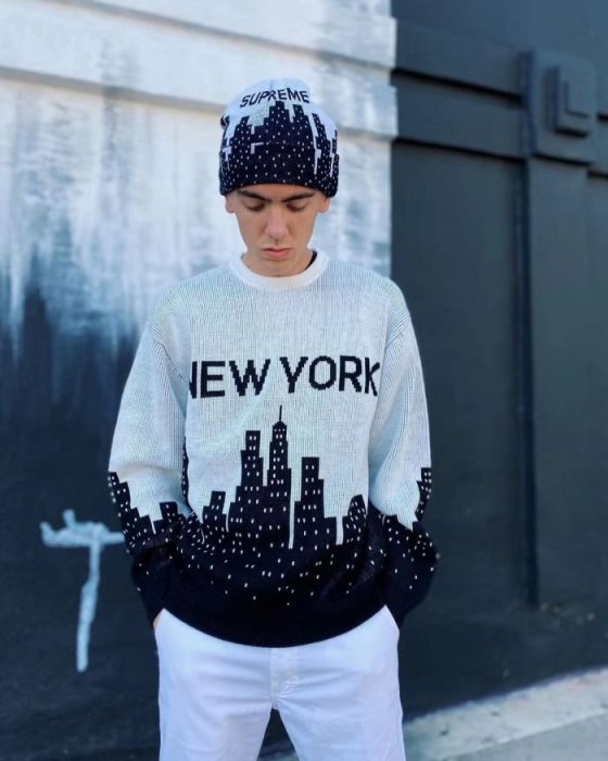 メンズsupreme New York Sweater white M - ppent.nl