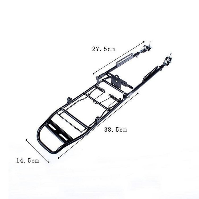 鋁合金自行車後貨架手動安裝山地車後座後尾架單車載物載人貨架B6