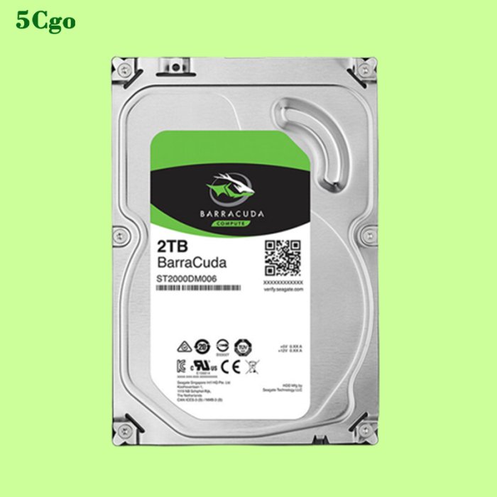 5Cgo【含稅】Seagate/希捷 新酷魚/新梭魚 ST2000DM006 2TB 7.2k桌上型電腦機械監控硬碟