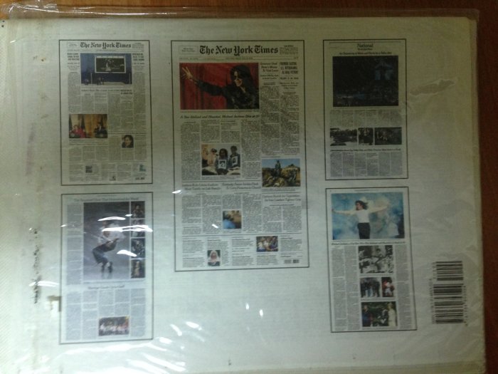 MICHAEL JACKSON 62 HISTORICAL NEWSPAPER PAGES 麥可傑克森 歷史報紙版面