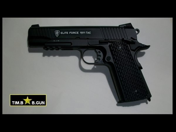 晶予玩具槍BB槍~KWC最新全金屬版1911 TAC手槍CO2驅動瓦斯槍KCB77(生存遊戲6MM BB槍全民槍戰CS)