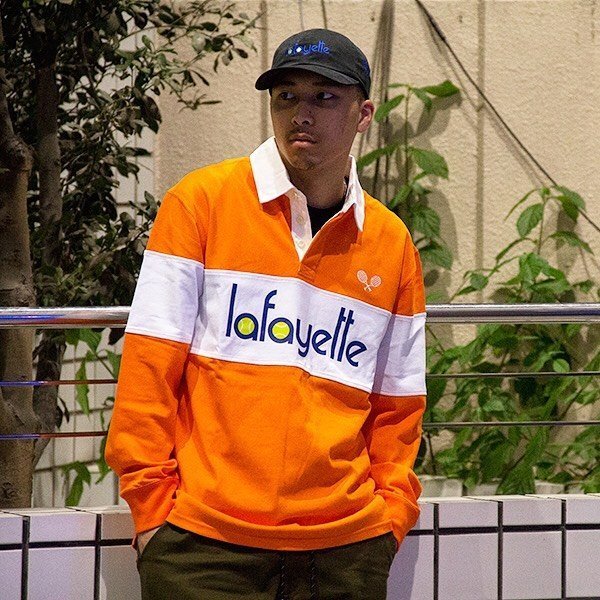 【MOMO全球購】LAFAYETTE TENNIS LOGO L/S GAME SHIRT 長袖POLO衫T恤