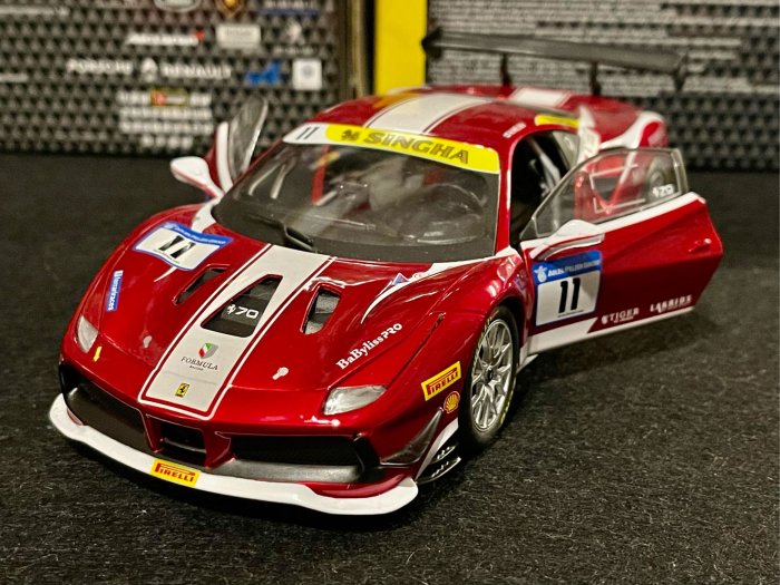 -78車庫- 現貨 1/24 Maisto Bburago Ferrari 488 Challenge 法拉利 賽道