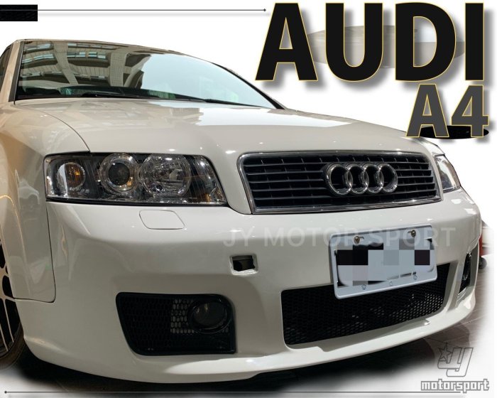 ☆小傑車燈精品☆全新AUDI A4-01-04 B6 8E OTG版前保桿PU材質就是要你好看