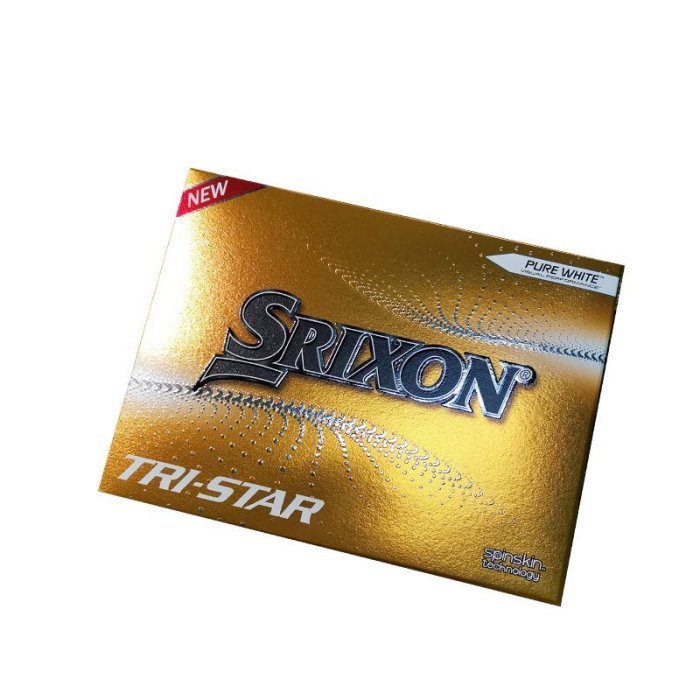 高爾夫球SRIXON TRI-STAR高爾夫球三層球盒裝球多層三層球可印LOGO