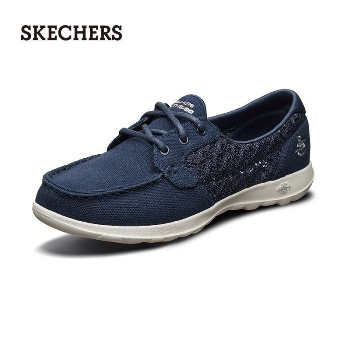 100原廠％Skechers斯凱奇ON THE GO緩震健步鞋女蕾絲花紋帆布鞋休閑鞋16421