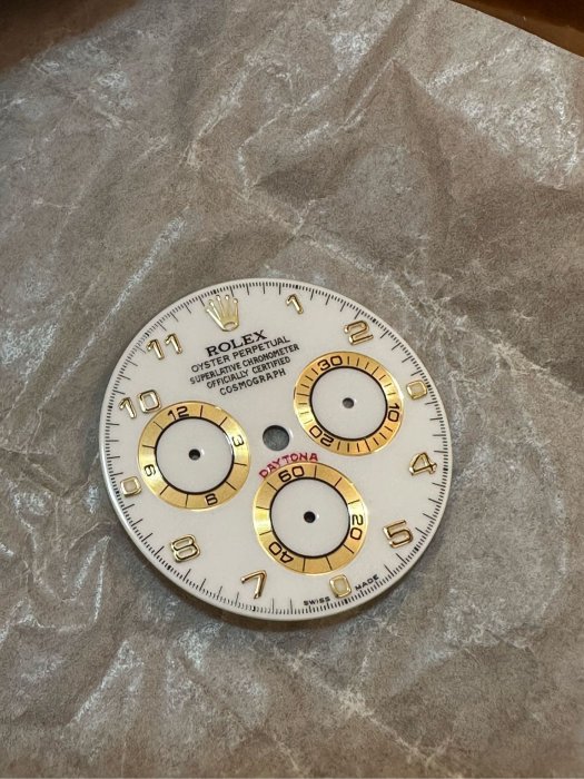 Rolex dial K金刻度 116528拆下