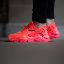 現貨 限時特價 南🔥NIKE AIR HUARACHE RUN 鱷魚紋 男款 粉橘 螢光橘 683818-800