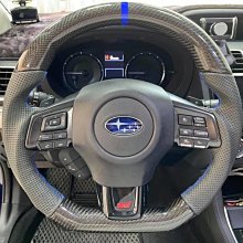 【小鳥的店】速霸陸 WRX STI LEVORG SUBARU 碳纖維藍環款 變形蟲 方向盤