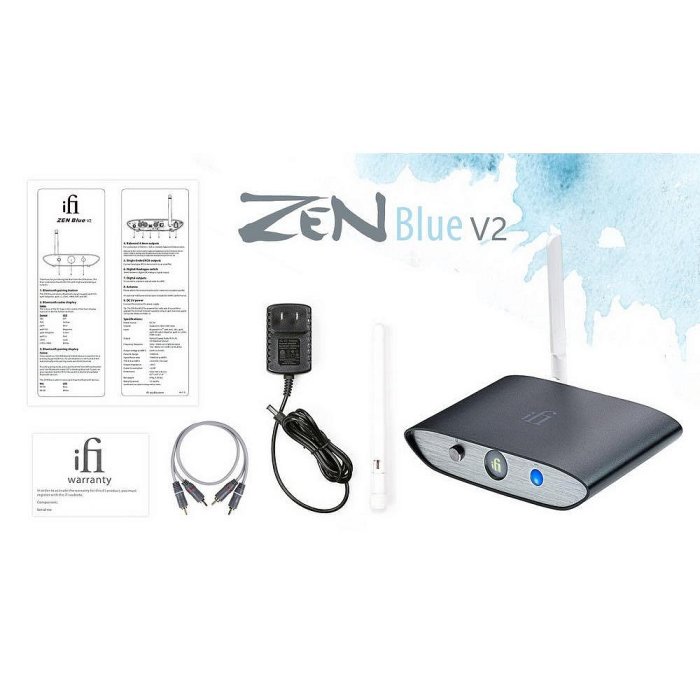 英國 iFi Audio Zen Blue V2 高音質藍牙接收器 aptX Adaptive LDAC(贈同軸線）