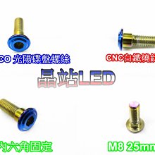 《晶站》 光陽原廠碟盤 螺絲 白鐵"燒鈦"螺絲 M8 25mm  通用光陽所有車系 白鐵螺絲  防止生鏽