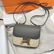 Hermes mini constance OL 積雲灰玫塊金釦