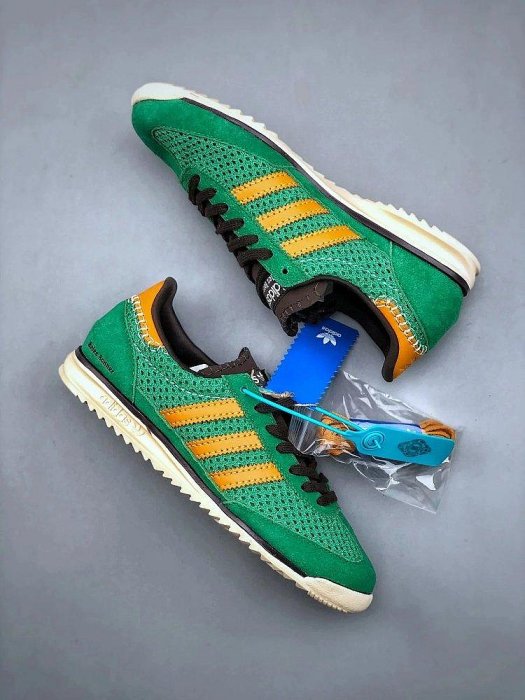 【換糖鋪子】Wales Bonner x 阿迪達斯 Adidas SL 72 KNIT 聯名低幫透氣休閑鞋 IG0571