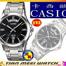 【台灣CASIO原廠公司貨】【天美鐘錶店家直營】【下殺↘超低價有保固】CASIO MTP-1381D-1A天窗星期石英錶