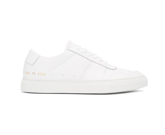 [全新真品代購-SALE!] COMMON PROJECTS 白色皮革 休閒鞋 (BBALL)