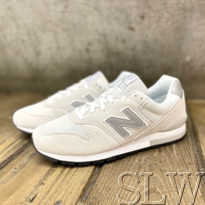 『 SLW 』CM996BT 男女 NEW BALANCE 996系列 麂皮 復古 休閒鞋 淺灰白色 28