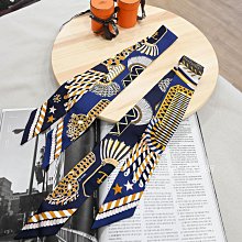 【茱麗葉精品】全新精品 HERMES 專櫃商品 Epaulettes de Gala經典Twilly絲巾.寶藍 1對 現貨