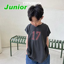 JS~JL ♥上衣(墨色) EYESCREAM-2 24夏季 EYE240429-086『韓爸有衣正韓國童裝』~預購
