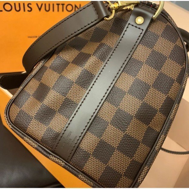 【二手正品】 LV LOUIS VUITTON SPEEDY 25 棋盤格波士頓包 枕頭包 醫生包 N41368 全新