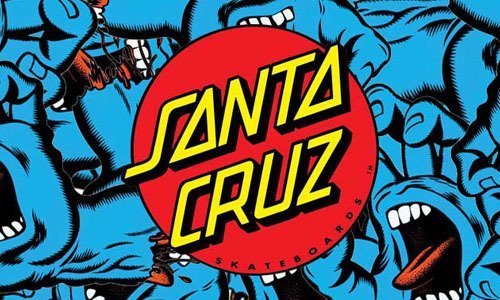 【 K.F.M 】SANTA CRUZ SCREAMING HAND Tee 經典滑板老牌 吶喊手 美國圓筒Tee 白