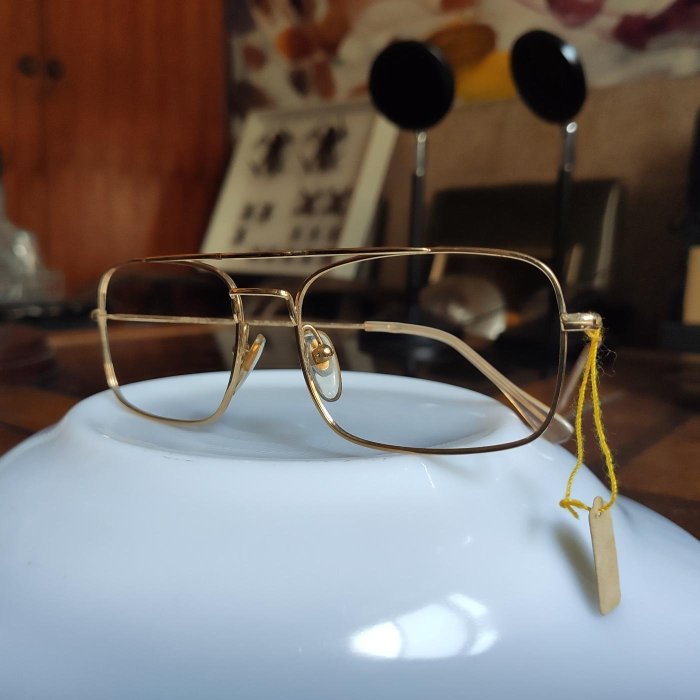 法國貓牌 Morel 眼鏡 鏡框 鍍金 細腳GF14k france glasses frame