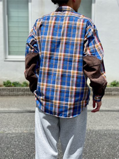 DAIWA PIER39 TECH ELBOW PATCH WORK SHIRTS FLANNEL PLAIDS拼接