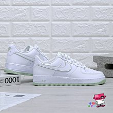 球鞋補習班 NIKE AIR FORCE 1 07 男女 白薄荷綠 描邊 低筒 復古 休閒 AF1 DV0788-105