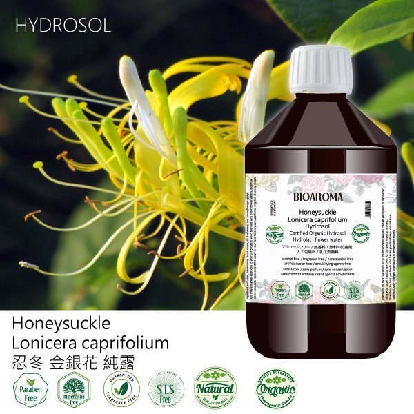 【芳香療網】500ml Honeysuckle忍冬金銀花有機花水純露滿300送純露功效電子書