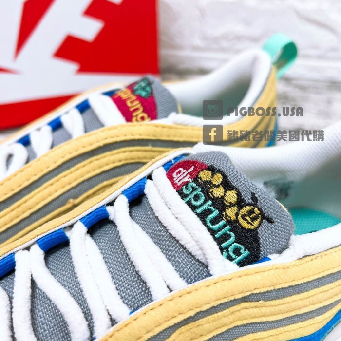 【豬豬老闆】NIKE AIR MAX 97 SE (GS) 灰黃 復古 毛毛蟲 氣墊 休閒鞋 大童 DN4381-001