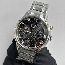 現貨 CITIZEN AP1050-81E 星辰錶 手錶 光動能 42mm 月相 黑色面盤 不鏽鋼錶帶 男錶女錶