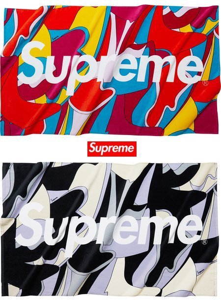 超搶手】全新正品2016 SS 春夏Supreme Abstract Beach Towel 浴巾沙灘