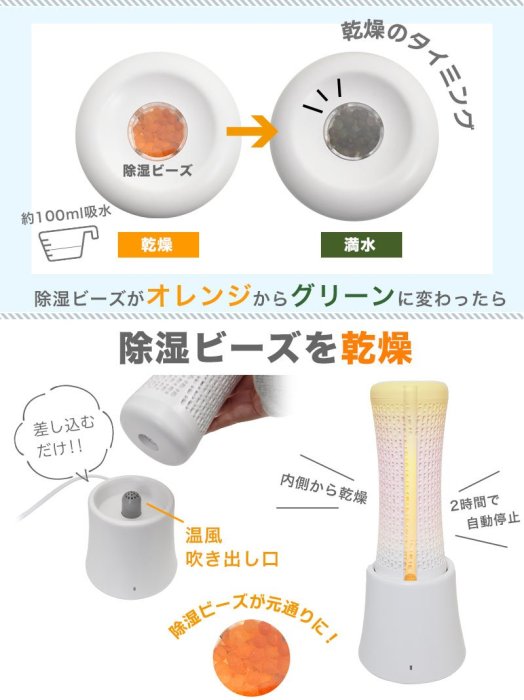 日本 Thanko 不插電除濕器 除濕機 迷你 潮濕 避免發霉 下雨 環保 省電 重複利用 鞋櫃