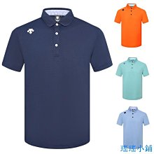 瑤瑤小鋪新款高爾夫服裝男士短袖T恤透氣速乾POLO衫 男款運動球衣球隊訂製