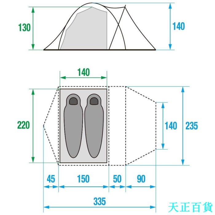 CC小铺售價含關稅 The North Face LANDER 2 23年新版 帳篷 露營 雙人 日本直送 高防水 車露