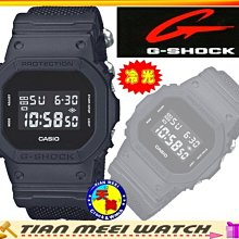 【台灣CASIO原廠公司貨】G SHOCK絕對強悍 帆布錶帶DW-5600BBN-1【天美鐘錶店家直營】【超低價有保固】