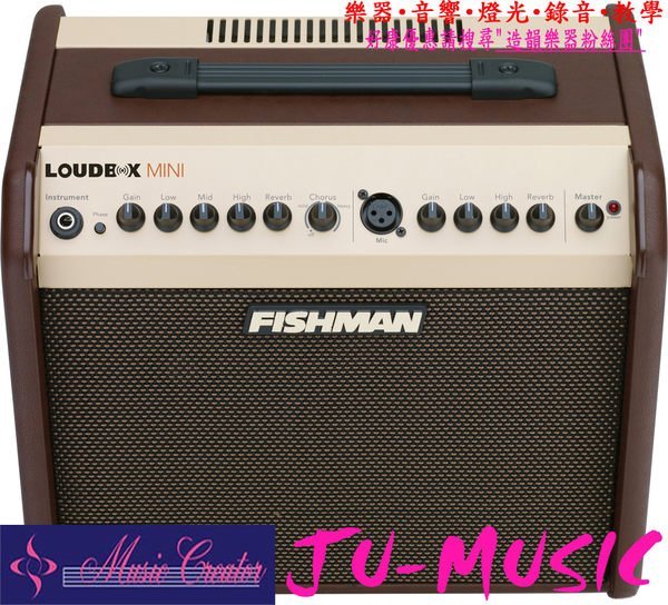 造韻樂器音響- JU-MUSIC - FISHMAN Loudbox Mini 木吉他 專用 音箱 60W  藍芽版