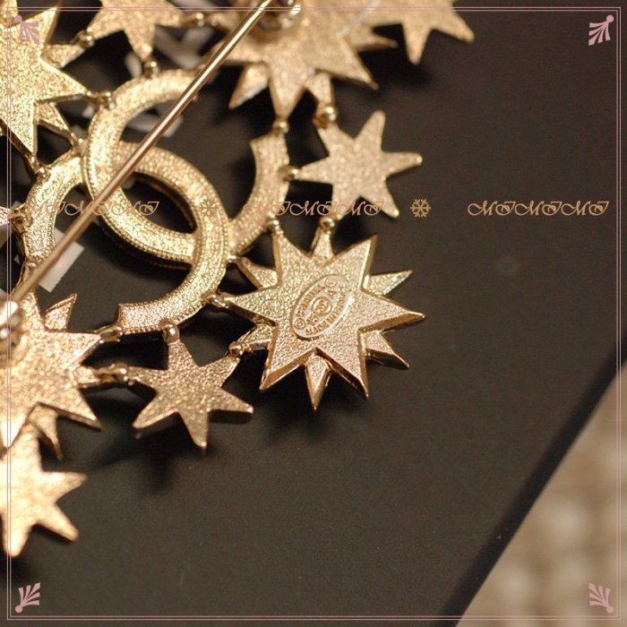 【巴黎小貴婦】專櫃正貨chanel超美 細緻珍珠 拜占庭系列 大雙C別針