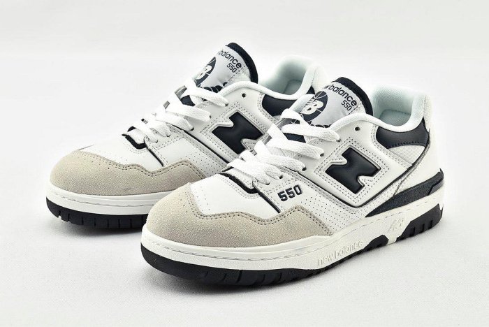 【實拍】NEW BALANCE 550 BB550 白深藍 皮革 復古 休閒 運動鞋 男女鞋